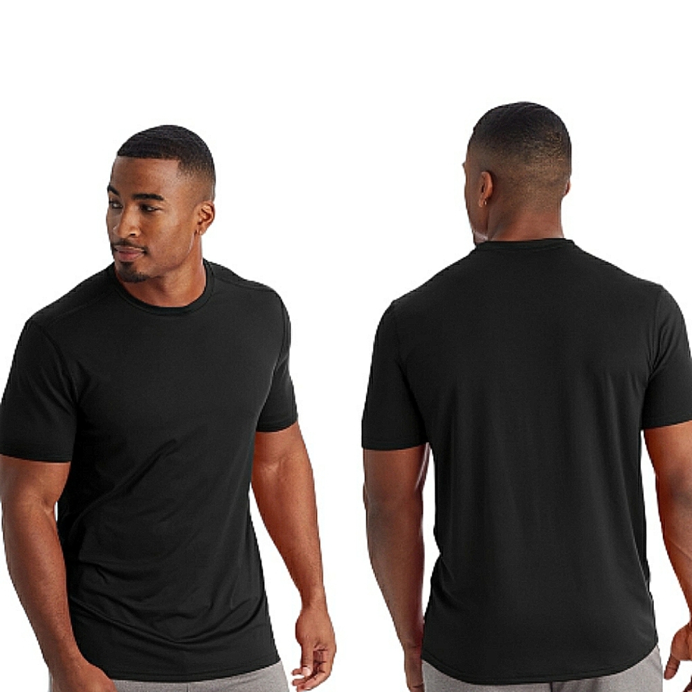 Champion Breathable Activewear Tee Shirt Black L
